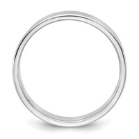 14K 5.5mm White Gold Ltw Flat Band view 2