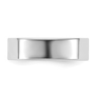 14K 5.5mm White Gold Ltw Flat Band view 3