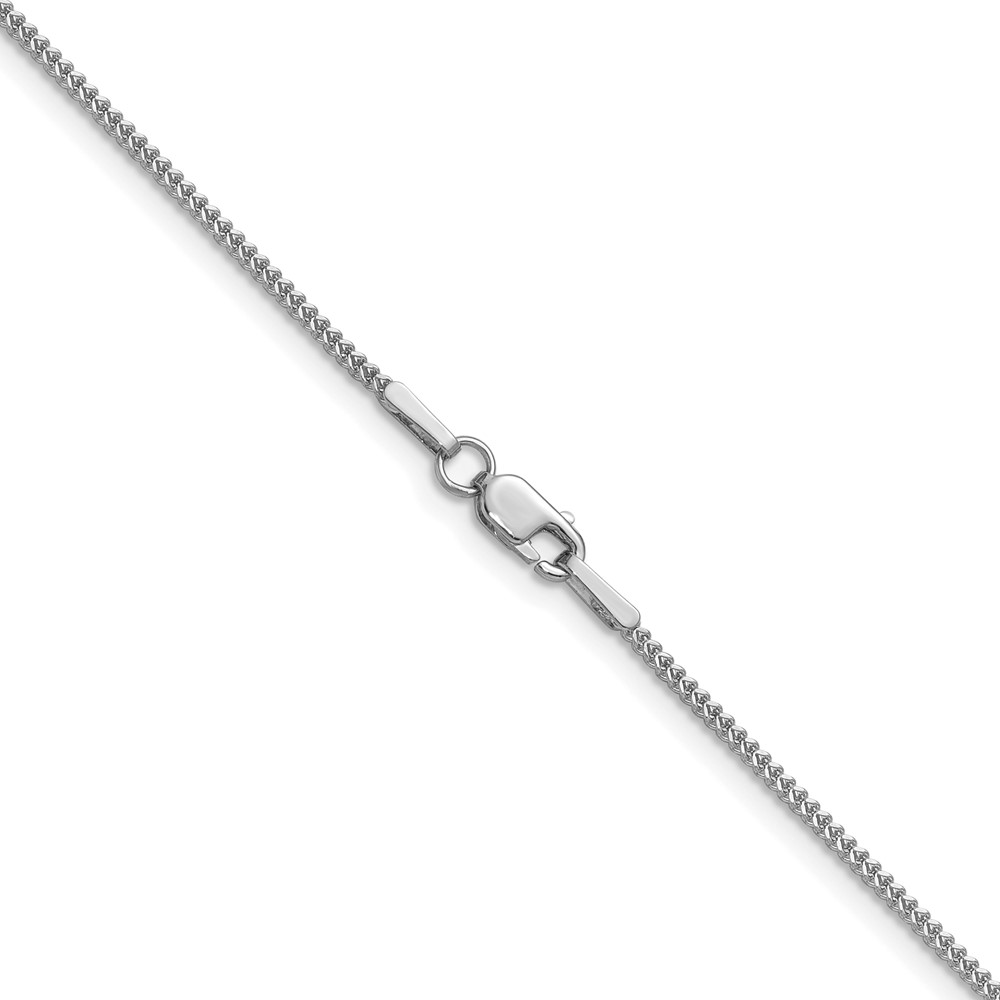 14K White Gold 30 inch .9mm Franco with Lobster Clasp Chain (WFRA030-30)