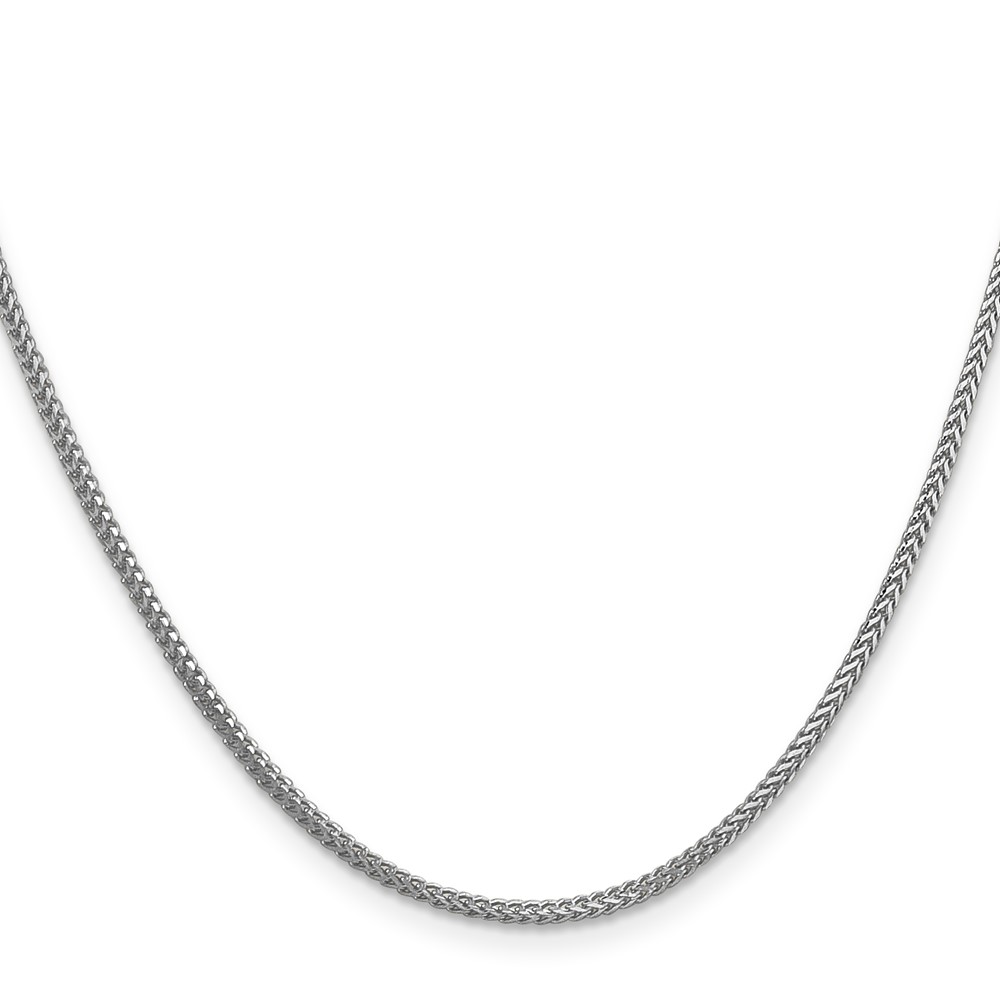 14K White Gold 24 inch 1.3mm Franco with Lobster Clasp Chain (WFRA040-24)