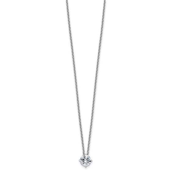 Moissanite Solitaire Pendant Necklaces