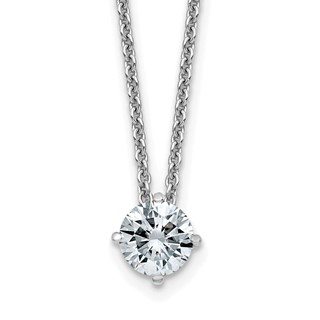 Moissanite Solitaire Pendant Necklaces