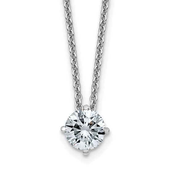 Moissanite Solitaire Pendant Necklaces