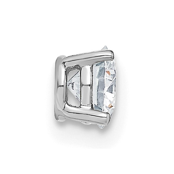 Round Moissanite Solitaire Chain Slides