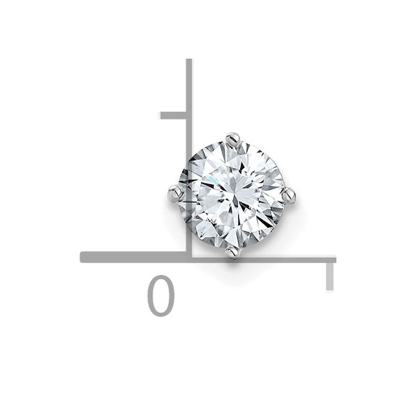 Round Moissanite Solitaire Chain Slides