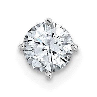 Round Moissanite Solitaire Chain Slides