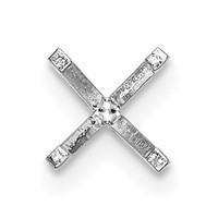 14K White Gold Round 4-Prong Medium with Peg.50ct Setting view 2
