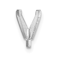 14K White Gold Round 4-Prong Medium with Peg.50ct Setting view 1