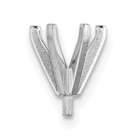 14K White Gold Round 6-Prong High with Peg.50ct Setting view 1