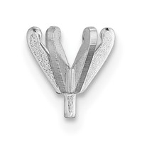 14K White Gold Round 6-Prong Low with Peg.50ct Setting view 1
