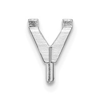 14K White Gold Princess V-End with Peg 5.0mm Setting view 2