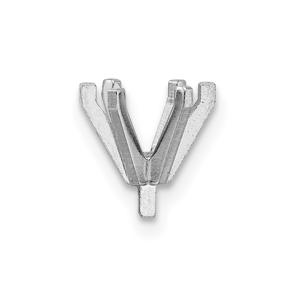 14K White Gold Oval 6-Prong with Peg 1.00ct Setting