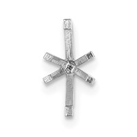14K White Gold Marquise 6-Prong with Peg 1.00ct Setting view 2