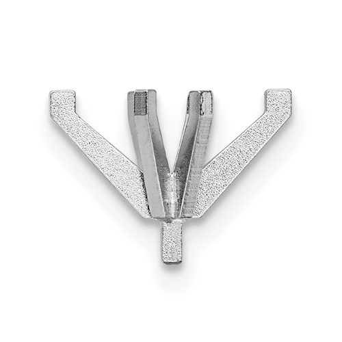 14K White Gold Marquise 6-Prong with Peg 1.00ct Setting