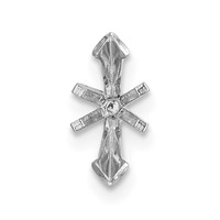 14K White Gold Marquise 6-Prong V-End with Peg 1.00ct Setting view 2