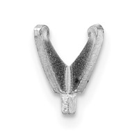 14K White Gold Princess 4-Prong TruSeatr with Peg 5.0mm Setting view 2