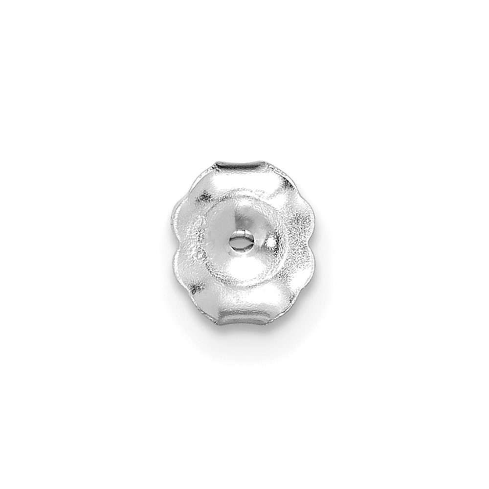 14k White Gold 1/3 carat Lab Grown Diamond VS+ F+ Princess Complete Four Prong Stud Earrings (EM1018-033-WLD)
