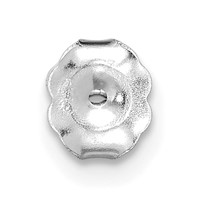 14K White Gold 0.10 Carat Lab Grown Diamond VS SI+ G+ Round Complete Three Prong Stud Earrings view 4
