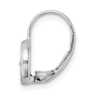 14k WG Single 7.0-7.5mm Leverback Pearl Earring Mounting