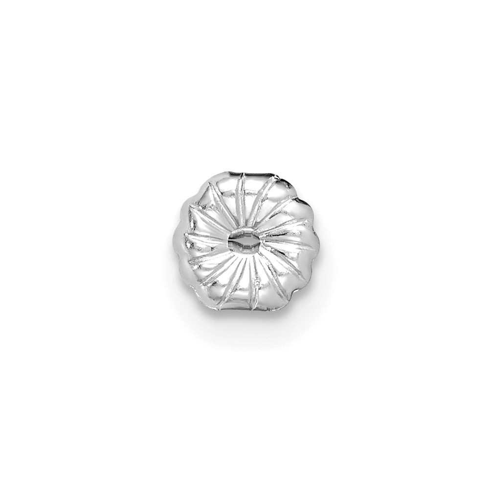 14k White Gold 1 carat Lab Grown Diamond VS+ F+ Round Complete Four Prong Heavyweight Stud Earrings (EM1006-100-WLD)