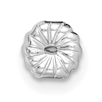 14K White Gold 1 Carat Certified Lab Grown Diamond VS+ F+ Emerald Complete Four Prong Stud Earrings view 5