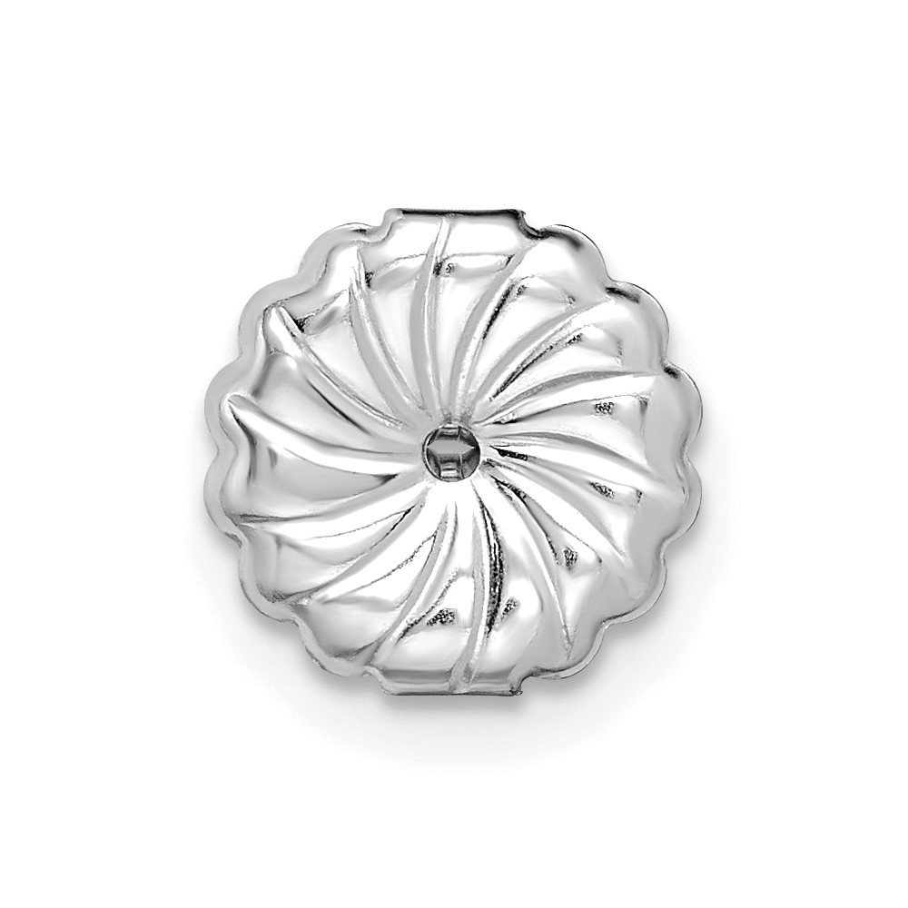 14k White Gold 4 carat Lab Grown Diamond VS+ F+ Round Complete Four Prong Heavyweight Stud Earrings (EM1006-400-WLD)