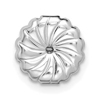 14K White Gold 5 Carat Lab Grown Diamond VS+ F+ Cushion Complete Four Prong Stud Earrings view 5