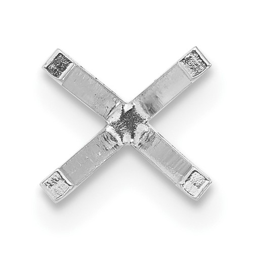14K White Gold Oval 4-Prong with Peg 1.00ct Setting