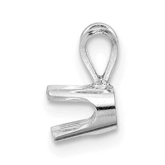 14kw Round 4-Prong Medium Weight .01ct. Pendant Setting