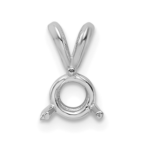 14kw Round 3-Prong .50ct. Pendant Setting