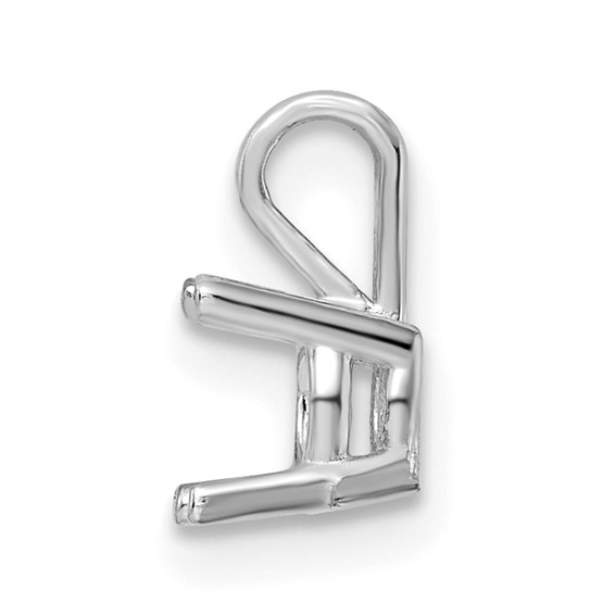 14kw Round 4-Prong w/ Straight Bail 5.5mm Pendant Setting