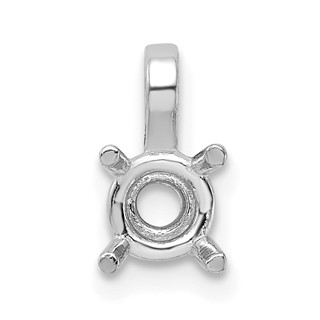 14kw Round 4-Prong w/ Straight Bail 5.5mm Pendant Setting