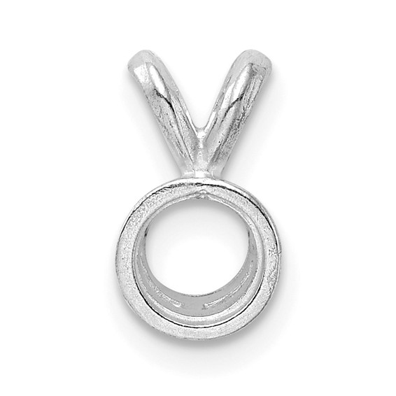 14kw Round Bezel 4.1mm Pendant Setting