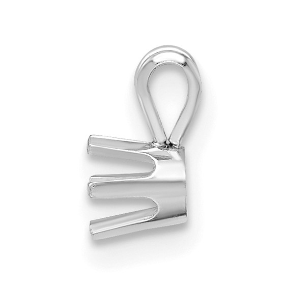 14kw Round 6-Prong 6.5mm Pendant Setting