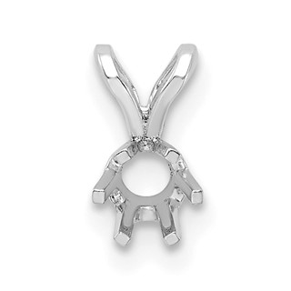 14kw Round 6-Prong 6.5mm Pendant Setting