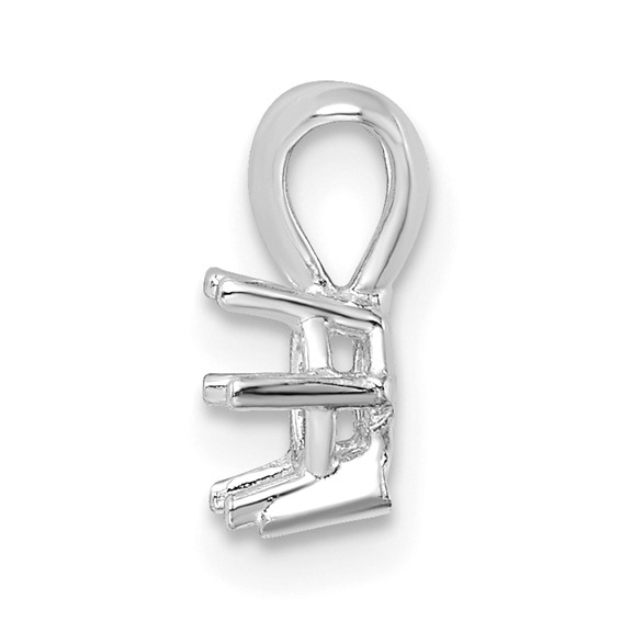 14kw Round 6-Prong Cast Heavy Weight 5.2mm Pendant Setting