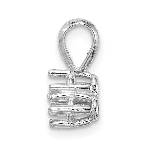 14kw Round 3-Stone .24ct. Pendant Setting