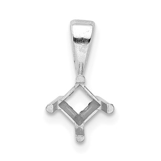 14kw Princess 4-Prong 4.0mm Pendant Setting