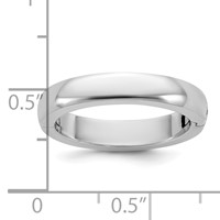 14K White Gold Cliq 4mm Hinged Half Round Wedding Band view 5