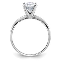 14K White Gold 1.75 Carat Certified Lab Grown Diamond VS SI+ G+ Round Complete Solitaire Engagement Ring view 2