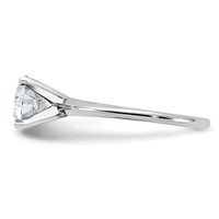 14K White Gold 1.75 Carat Certified Lab Grown Diamond VS SI+ G+ Round Complete Solitaire Engagement Ring view 3