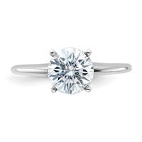 14K White Gold 1.75 Carat Certified Lab Grown Diamond VS SI+ G+ Round Complete Solitaire Engagement Ring view 4