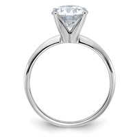 14K White Gold 2 Carat Certified Lab Grown Diamond VS+ F+ Round Complete Solitaire Engagement Ring view 2