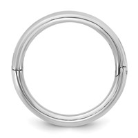14K White Gold Cliq 4mm Hinged Comfort Fit Wedding Band view 2