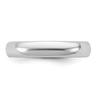 14K White Gold Cliq 4mm Hinged Comfort Fit Wedding Band view 4