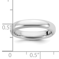 14K White Gold Cliq 4mm Hinged Comfort Fit Wedding Band view 5