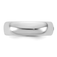 14K White Gold Cliq 6mm Hinged Comfort Fit Wedding Band view 4