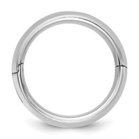 14K White Gold Cliq 8mm Hinged Comfort Fit Wedding Band view 2
