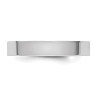 14K White Gold Cliq 4mm Hinged Flat Wedding Band view 4