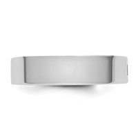 14K White Gold Cliq 5mm Hinged Flat Wedding Band view 4